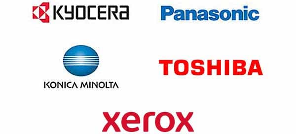 Our Partners: Xerox, Kyocera, Toshiba, Konica Minolta, Panasonic